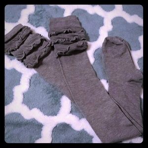 Over the knee ruffled socks NWOT